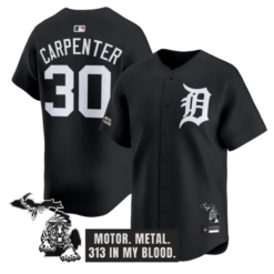 Kerry Carpenter Jersey #30 Detroit Tigers Old English Edition Stitched by My Store