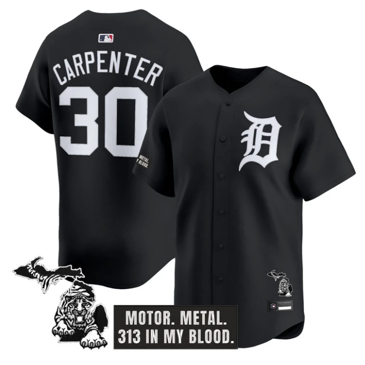 Kerry Carpenter Jersey #30 Detroit Tigers Old English Edition Stitched by My Store