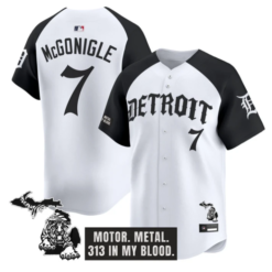 Kevin McGonigle Jersey #7 Detroit Tigers Old English Edition Stitched Alter by My Store