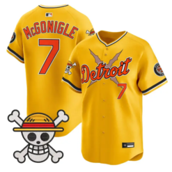 Kevin McGonigle Jersey #7 Detroit Tigers One Piece Premier Stitched by My Store