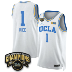 Kiki Rice Jersey #1 UCLA Basketball Champion 2026 Limited Stitched by My store basketball