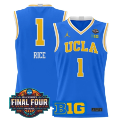 Kiki Rice Jersey #1 UCLA Bruins 2026 Final Four Patch Stitched by My store basketball
