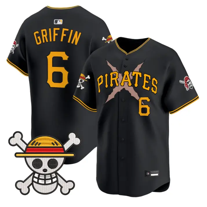 Konnor Griffin Jersey #6 Pittsburgh Pirates One Piece Premier Stitched by My Store