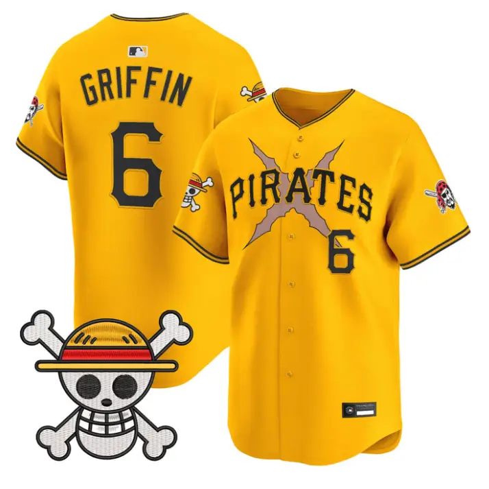 Konnor Griffin Jersey #6 Pittsburgh Pirates One Piece Premier Stitched by My Store