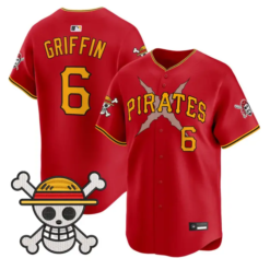 Konnor Griffin Jersey #6 Pittsburgh Pirates One Piece Premier Stitched by My Store
