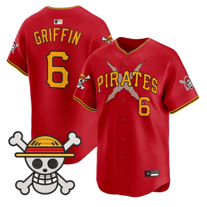 Konnor Griffin Jersey #6 Pittsburgh Pirates One Piece Premier Stitched by My Store