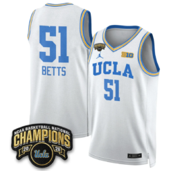 Lauren Betts Jersey #51 UCLA Basketball Champion 2026 Limited Stitched by My store basketball