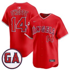 Logan O'Hoppe Jersey #14 Angels Garret Anderson Tribute Stitched by My Store
