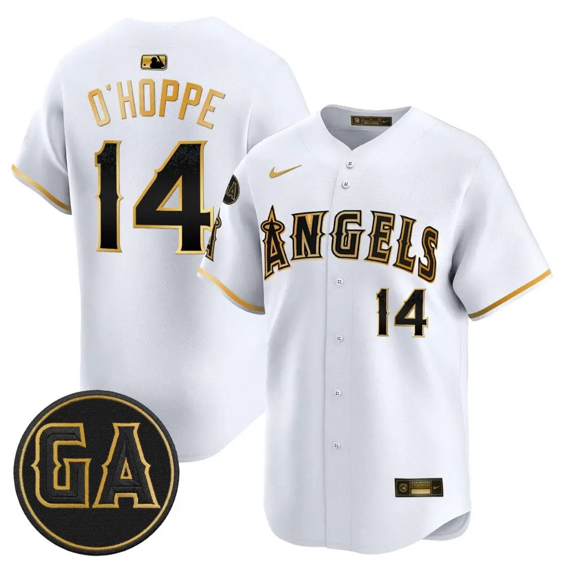 Logan O'Hoppe Jersey #14 Angels Garret Anderson Tribute Stitched by My Store