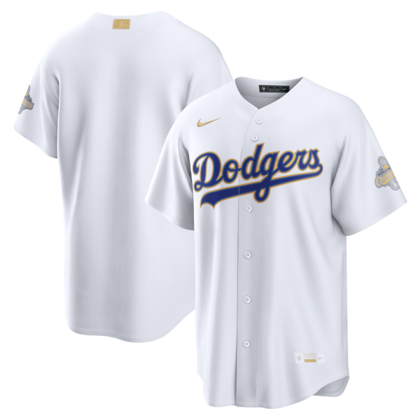 Los Angeles Dodgers White 2026 Gold Collection Stadium Jersey by My Store