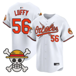 Luffy Jersey #56 Baltimore Orioles One Piece Premier Stitched by My Store