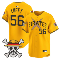 Luffy Jersey #56 Pittsburgh Pirates One Piece Vapor Premier Stitched by My Store