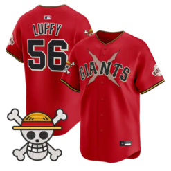 Luffy Jersey #56 San Francisco Giants One Piece Premier Stitched by My Store