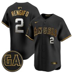 Luis Rengifo Jersey #2 Angels Garret Anderson Tribute Premier Stitched by My Store