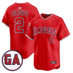 Luis Rengifo Jersey #2 Angels Garret Anderson Tribute Premier Stitched by My Store