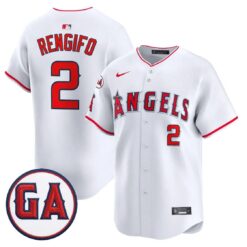 Luis Rengifo Jersey #2 Angels Garret Anderson Tribute Premier Stitched by My Store