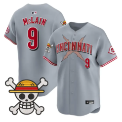 Matt McLain Jersey #9 Cincinnati Reds One Piece Premier Stitched by My Store