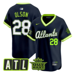 Matt Olson Jersey #28 Atlanta Braves 2026 City Connect Outkast Stitched A by My Store