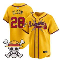 Matt Olson Jersey #28 Atlanta Braves One Piece Premier Stitched by My Store