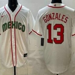Mexico #13 Nick Gonzales White 2026 World Baseball Classic Cool Base Jersey by My Store