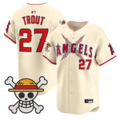 Mike Trout Jersey #27 Los Angeles Angels One Piece Premier Stitched by My Store