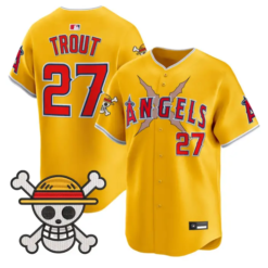 Mike Trout Jersey #27 Los Angeles Angels One Piece Premier Stitched by My Store