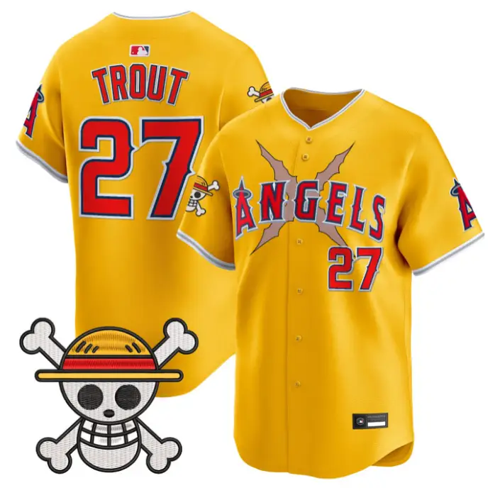 Mike Trout Jersey #27 Los Angeles Angels One Piece Premier Stitched by My Store