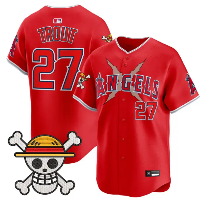 Mike Trout Jersey #27 Los Angeles Angels One Piece Premier Stitched by My Store