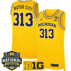 Motor City Jersey #313 Michigan Wolverines 2026 National Champions Stitched by My store basketball