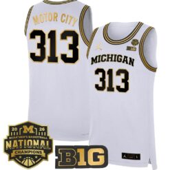 Motor City Jersey #313 Michigan Wolverines 2026 National Champions Stitched by My store basketball