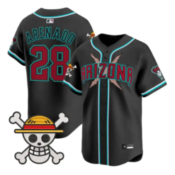 Nolan Arenado Jersey #28 Diamondbacks One Piece Vapor Premier Stitched by My Store