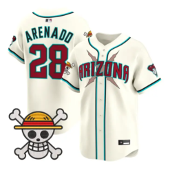 Nolan Arenado Jersey #28 Diamondbacks One Piece Vapor Premier Stitched by My Store