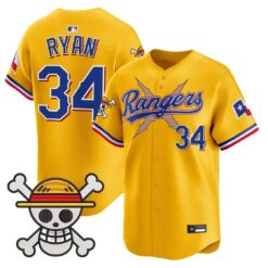 Nolan Ryan Jersey #34 Texas Rangers One Piece Premier Limited Stitched by My Store