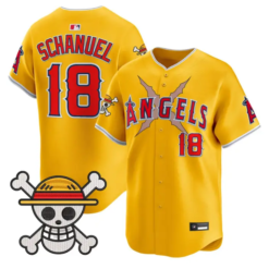 Nolan Schanuel Jersey #18 Los Angeles Angels One Piece Premier Stitched by My Store