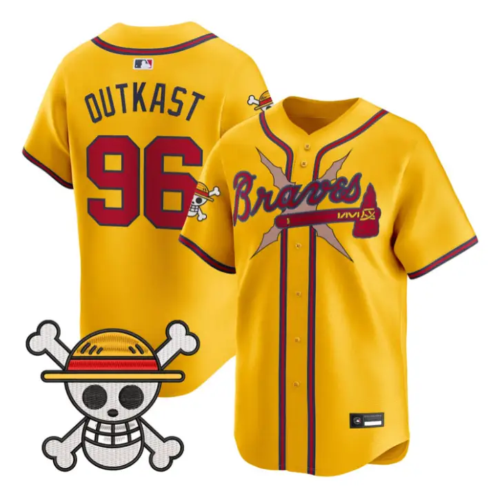 OutKast Jersey #96 Atlanta Braves One Piece Premier Stitched by My Store