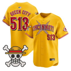 Queen City Jersey #513 Cincinnati Reds One Piece Vapor Premier Stitched by My Store