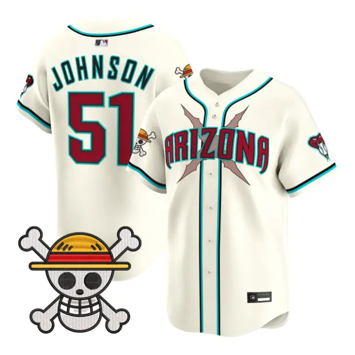 Randy Johnson Jersey #51 Diamondbacks One Piece Vapor Premier Stitched by My Store