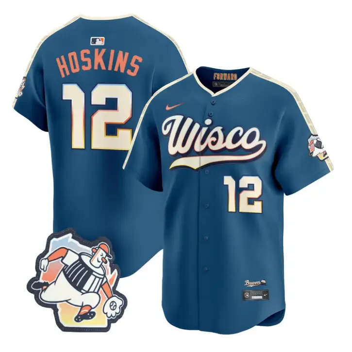 Rhys Hoskins Jersey #12 Milwaukee Brewers 2026 City Connect Premier Stitched by My Store