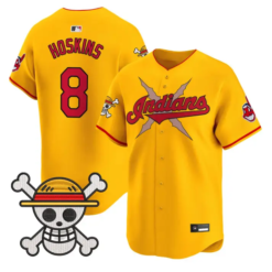 Rhys Hoskins Jersey #8 Cleveland Indians One Piece Premier Stitched by My Store