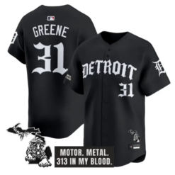 Riley Greene Jersey #31 Detroit Tigers Old English Edition Stitched by My Store