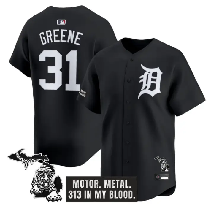 Riley Greene Jersey #31 Detroit Tigers Old English Edition Stitched by My Store