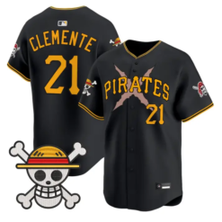 Roberto Clemente Jersey #21 Pittsburgh Pirates One Piece Premier Stitched by My Store