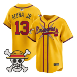 Ronald Acuna Jr Jersey #13 Atlanta Braves One Piece Premier Stitched by My Store