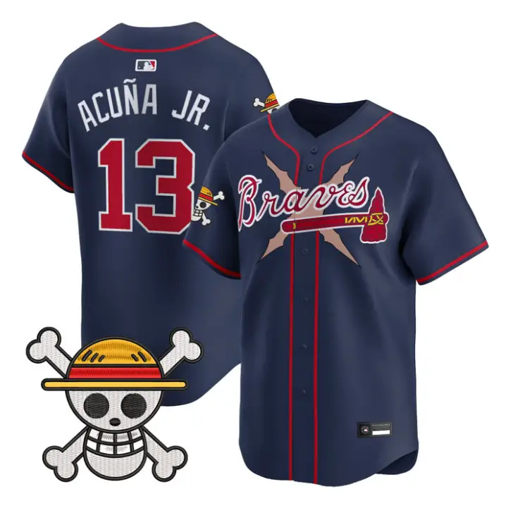 Ronald Acuna Jr Jersey #13 Atlanta Braves One Piece Premier Stitched by My Store