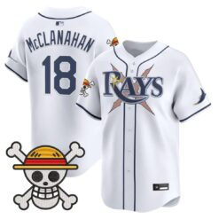 Shane McClanahan Jersey #18 Tampa Bay Rays One Piece Premier Stitched by My Store