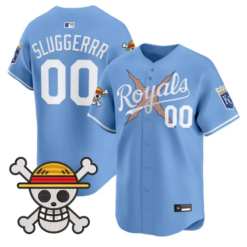 Sluggerrr Jersey #00 Kansas City Royals One Piece Premier Stitched by My Store