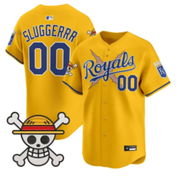 Sluggerrr Jersey #00 Kansas City Royals One Piece Premier Stitched by My Store