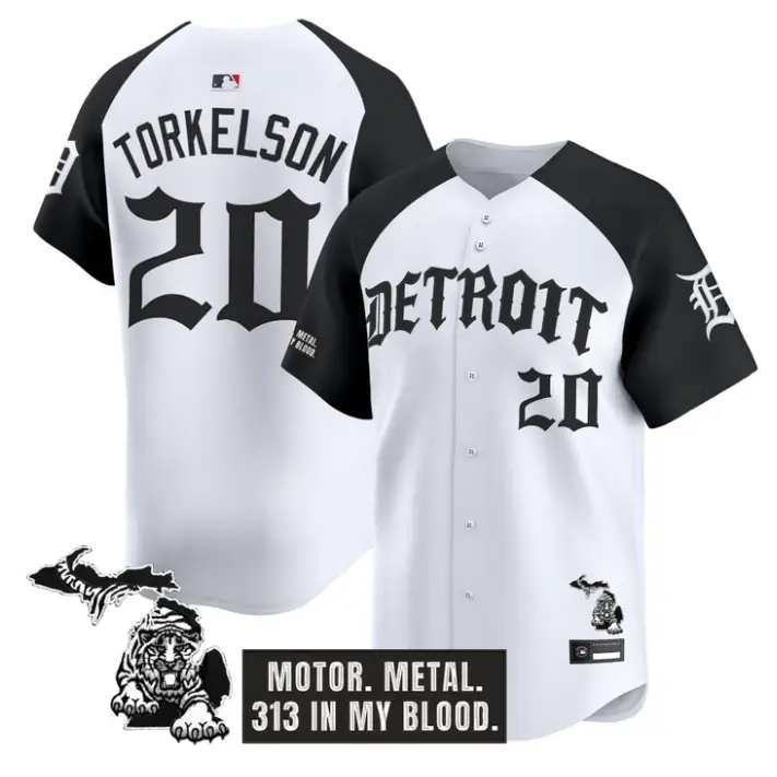Spencer Torkelson Jersey #20 Detroit Tigers Old English Edition Stitched by My Store