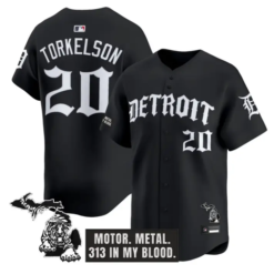 Spencer Torkelson Jersey #20 Detroit Tigers Old English Edition Stitched by My Store