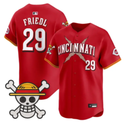 TJ Friedl Jersey #29 Cincinnati Reds One Piece Premier Stitched by My Store